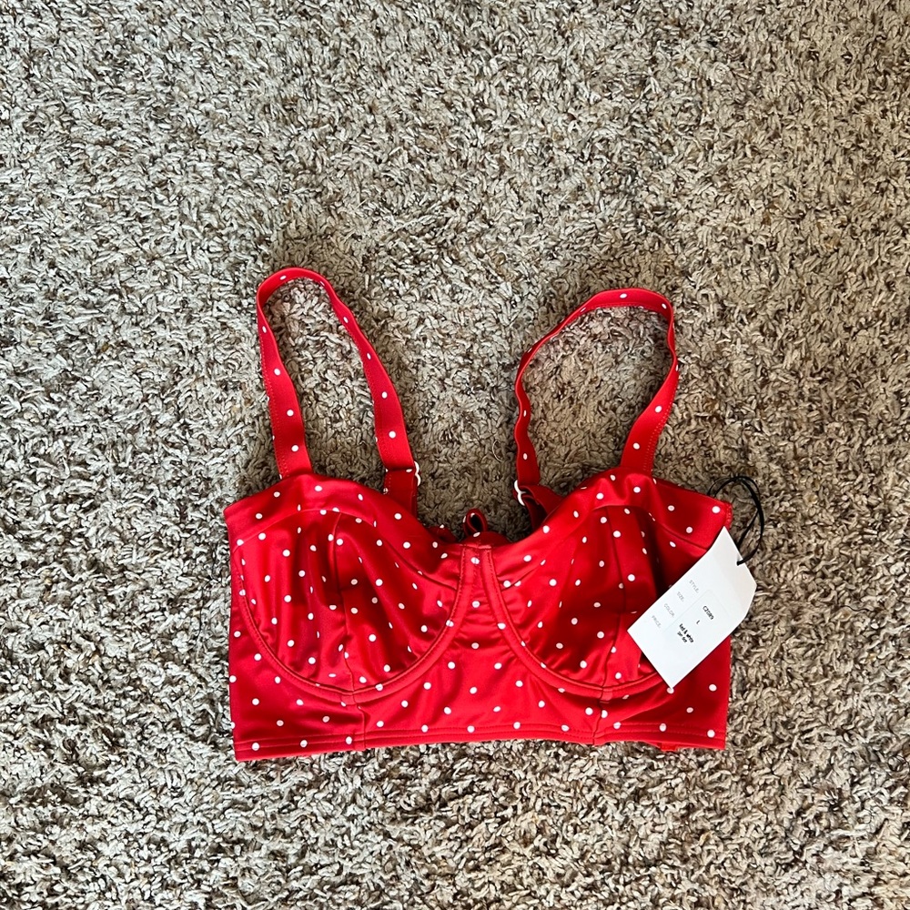 Unique Vintage Large Bikini Top NWT